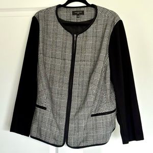 Talbots Plus Size Zippered Blazer Jacket
